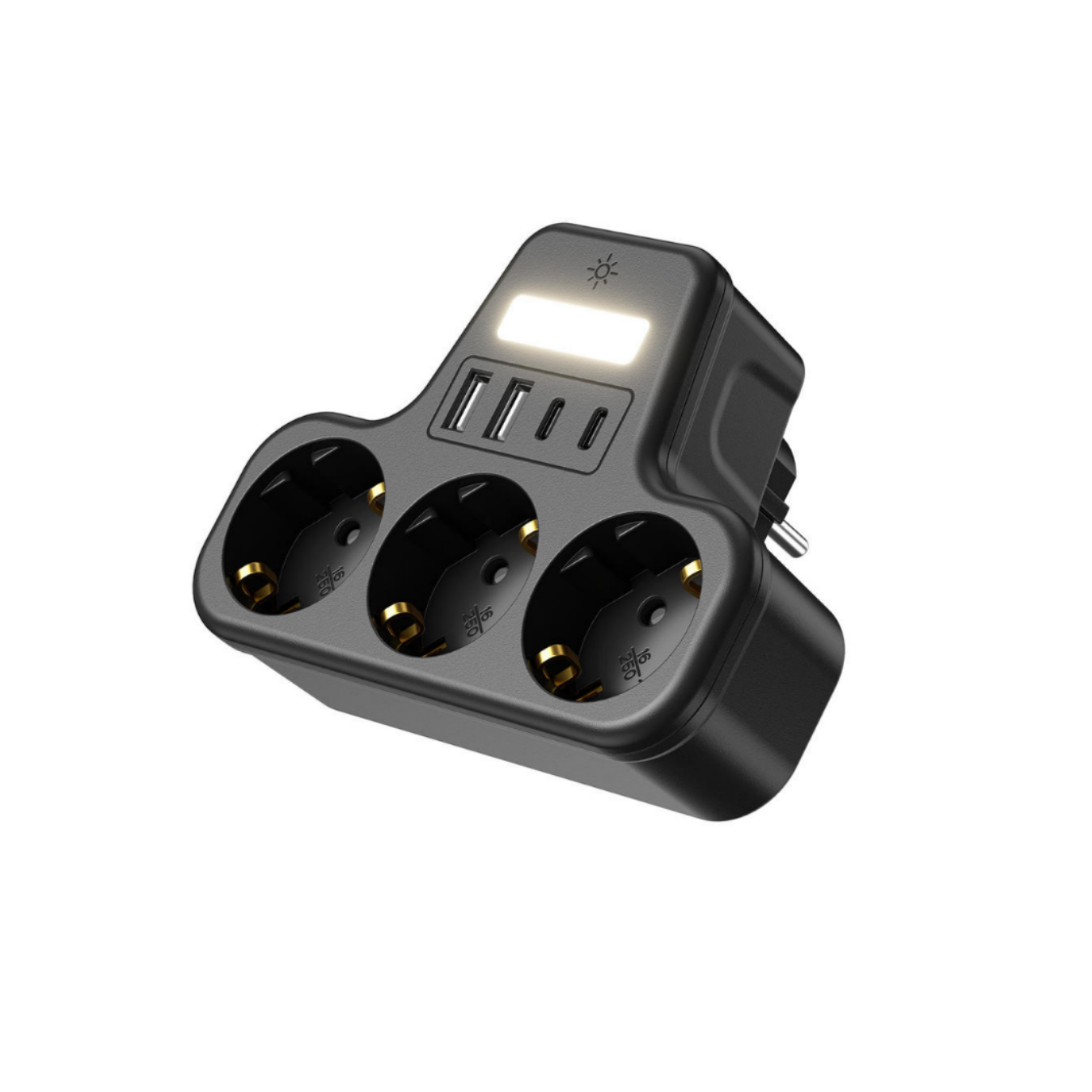 Smmayling duvar tipi akım korumalı LED priz, USB ve Type-C portlarıyla elektrikli cihazlar için güvenli güç kaynağı