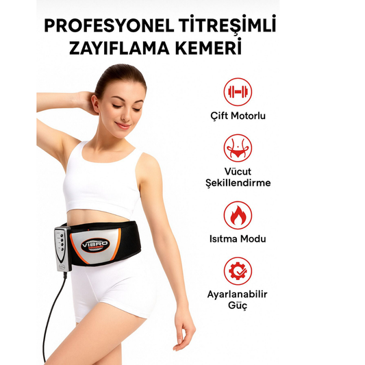 Smmayling çift motorlu titreşimli zayıflama kemeri, bel ve karın bölgesinde kullanım için tasarlanmış, hareketli ve konforlu tasarım