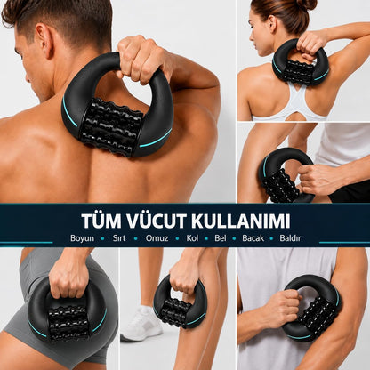 360° Elektrikli Roller Masaj Aleti – 3 Kademeli Derin Masaj