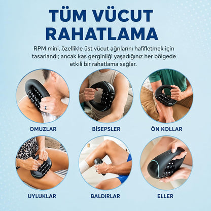 360° Elektrikli Roller Masaj Aleti – 3 Kademeli Derin Masaj